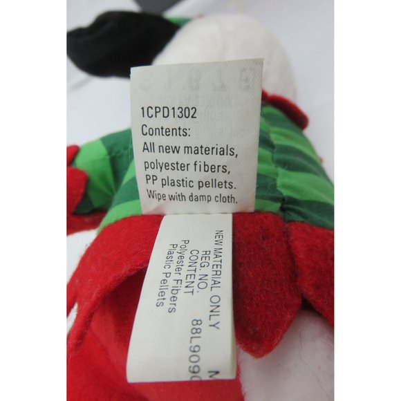 HALLMARK PEANUTS Snoopy Elf Plush Stuffed Toy Green and Red Jester 10" - Picture 4 of 11